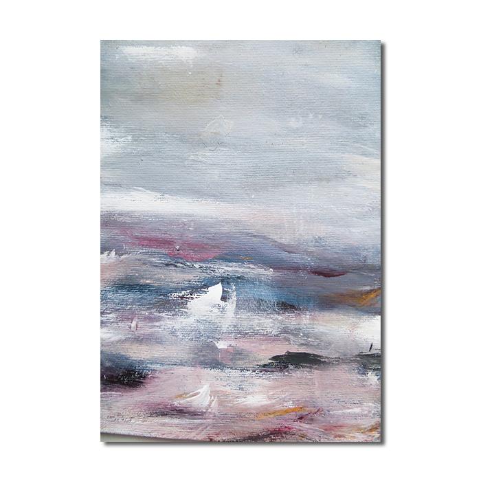 Blue Abstract Landscape Wall Art Canvas Painting Wave Nordic Posters and Prints Wall Pictures for Living Room Modern Home Decor