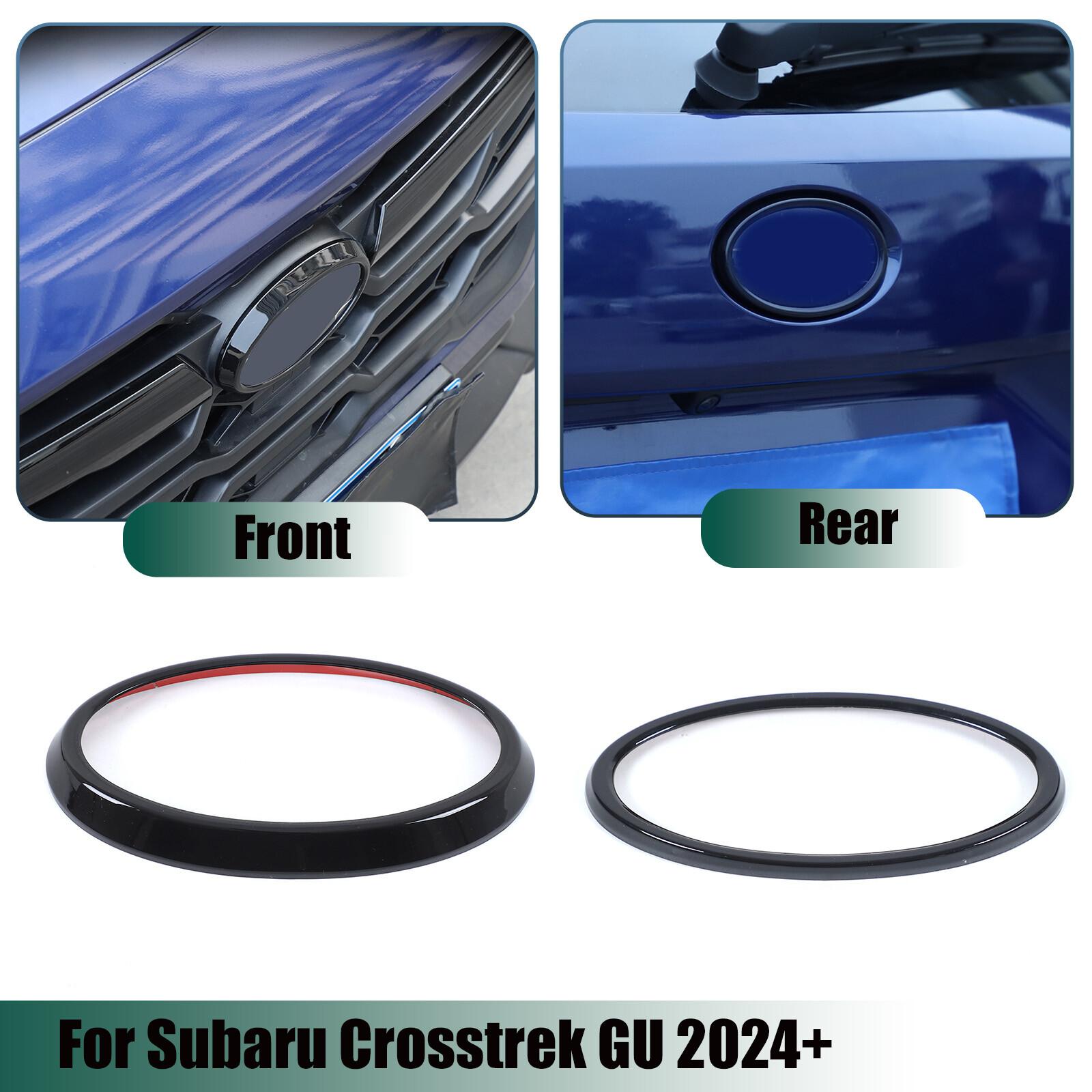 Front and Rear Emblem Ring Trim For Subaru Crosstrek GU 2024+
