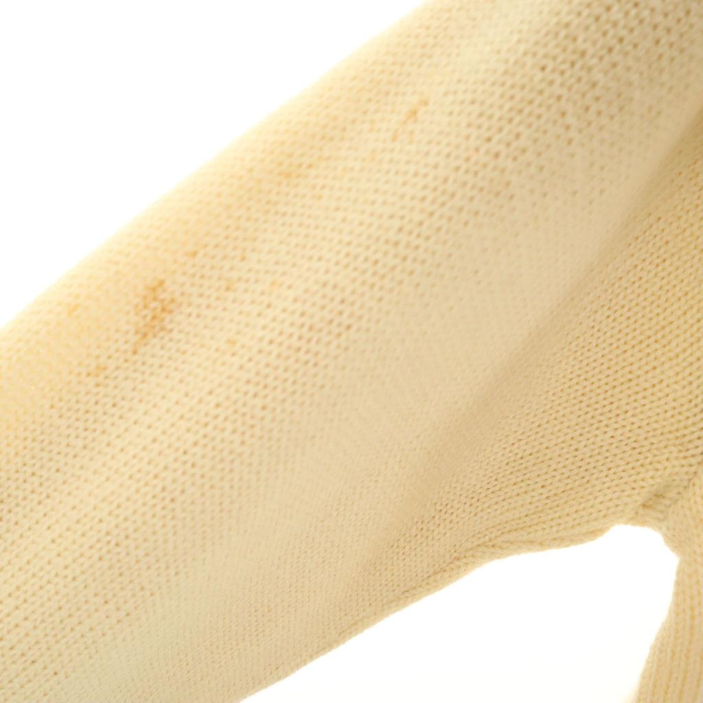 50s Vintage Long Sleeve Lettered Cardigan Beige Men's Used