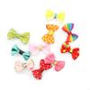 10Pcs Mixed Color Baby Girls Flower Dot Bowknot Hair Clips Set Hairpin Headwear
