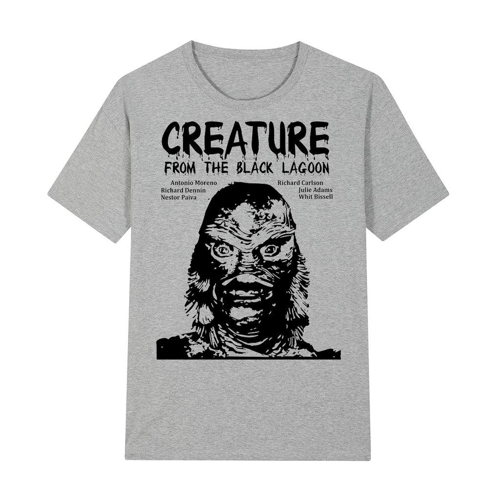 Creature from the Black Lagoon Vintage Tshirt Style Black Streetwear Cotton Men T Shirt New Tee Tshirt Womens Tops