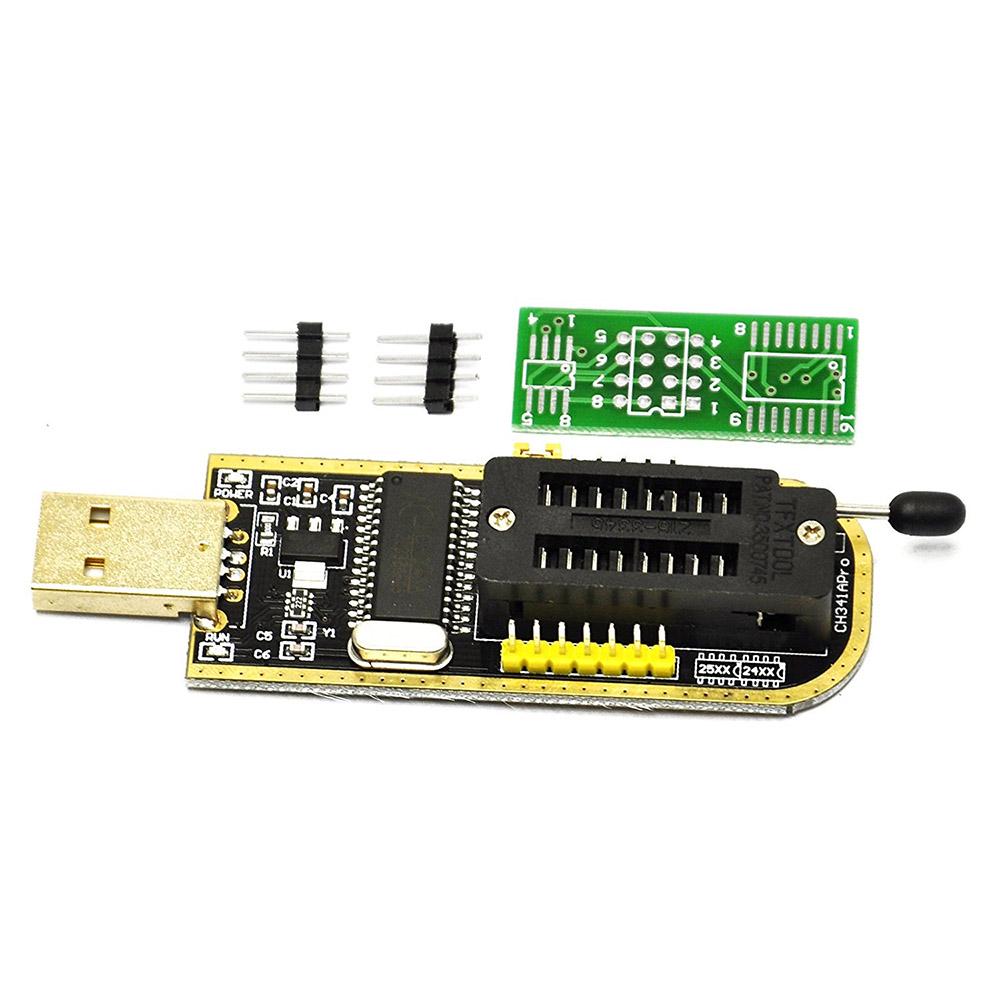 CH341A STC FLASH 24 25 EEPROM BIOS Writer USB Programmer SPI USB to TTL TE839
