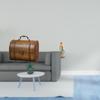 Vintage Wooden Jewelry Box Organizer with Mary Statue Decorative Treasure Chest Trinket Storage for