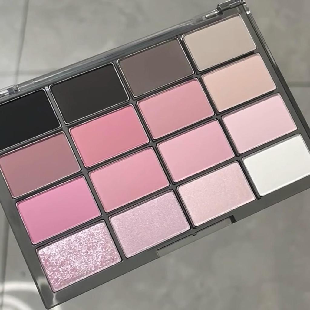 Kappel 16-Color Eyeshadow Palette: Shimmer, Matte, and Under-Eye Highlight for Cool, Everyday Makeup