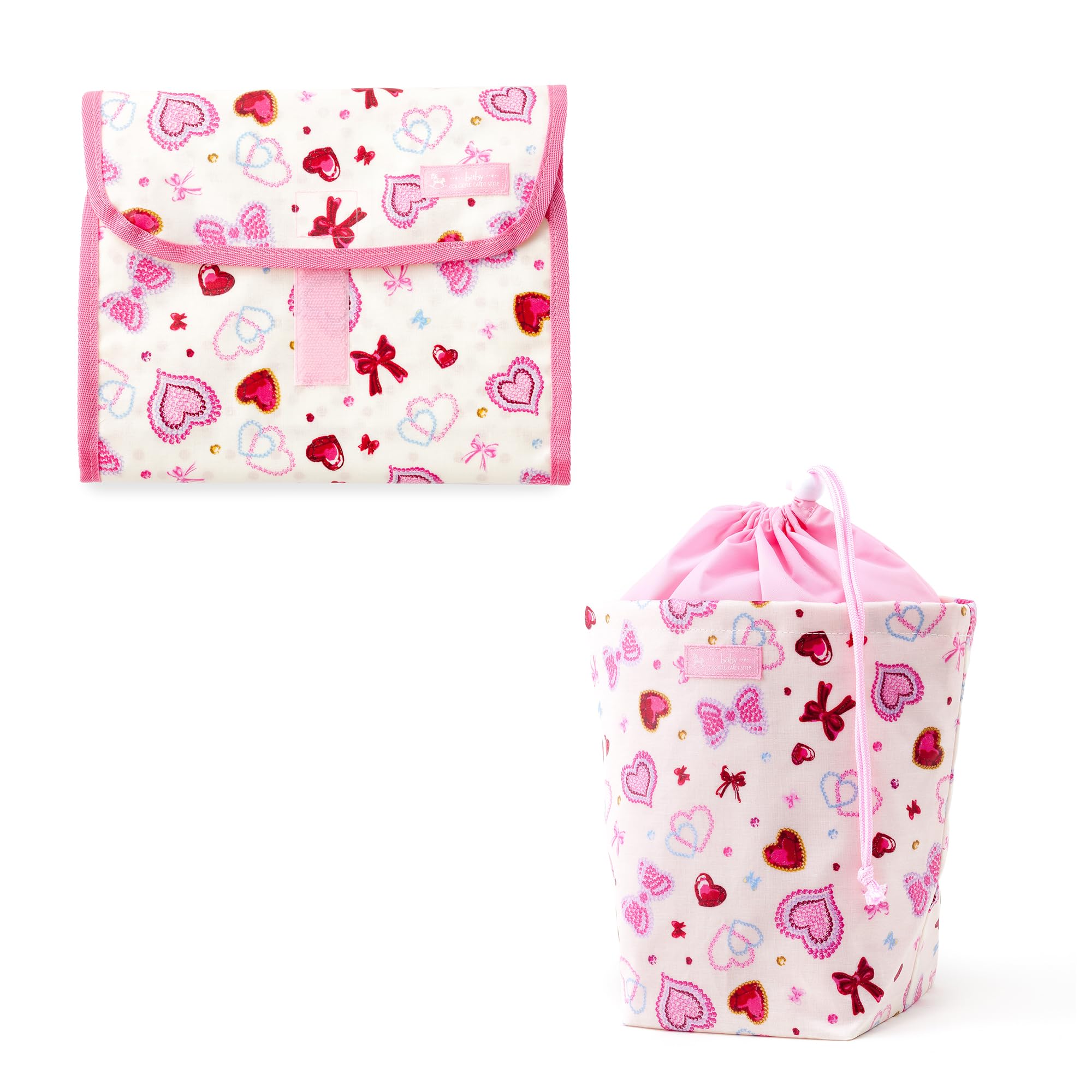 

ЯРКИЙ КОНФЕТНЫЙ СТИЛЬ Дезодорирующий мешочек для подгузников и набор мешочков для подгузников «Сияющая красота сердечка и ленты» (Тип сцепления) 2, (белый) B8001600-BTR