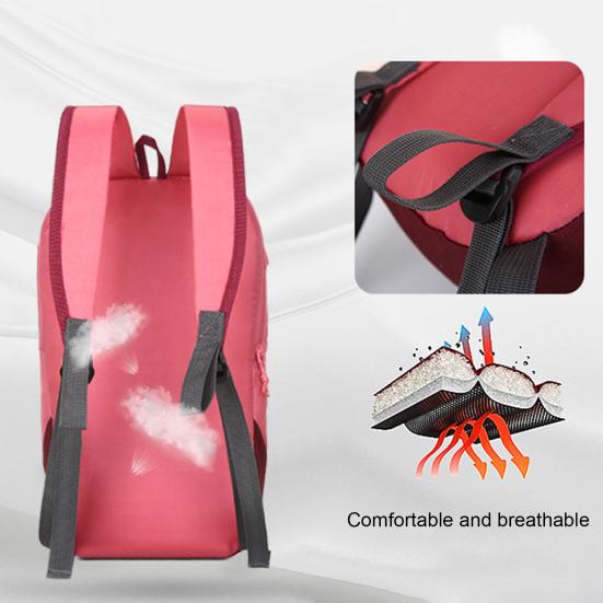 Unisex Backpack Adjustable Straps Breathable Lightweight Smooth Zipper Firm Sticthing Backpack for Outdoor
