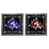 Tarot Card Tablecloth Altars Cloth Skull Bird Head Flower Astrologys Tablecloth Divinations Card Mat Tapestry Wall Decor