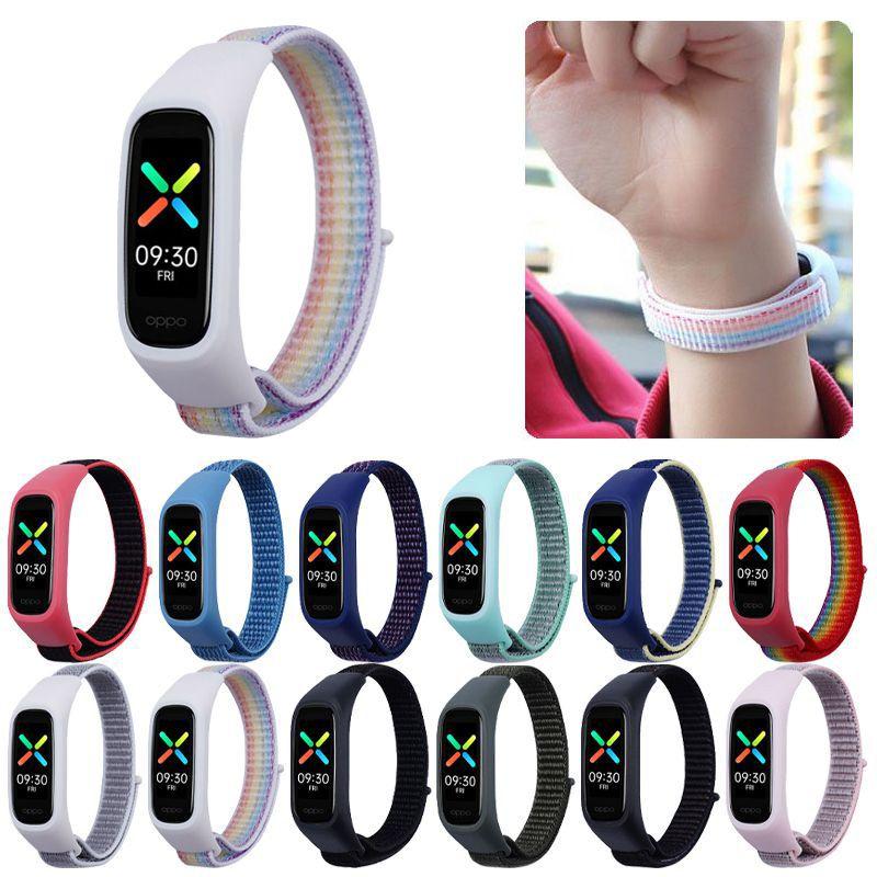 Lightweight And Breathable Nylon Loop Strap For Oppo Band Full Cover Design For Protection