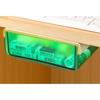 Arm Drawer Set Desk Storage Storage Box with Adhesive Tape x King's Under-Desk (2 pieces) - Tray, Attachable, Slide-Out Double-Sided (Green 2)
