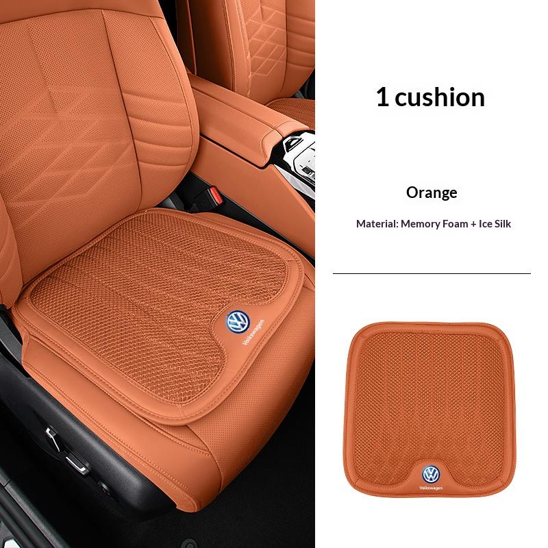 Volkswagen leather headrest ice silk breathable fabric for VW Golf 8 id3 T-roc Passat B8 GTI neck pillow cushion seat cushion