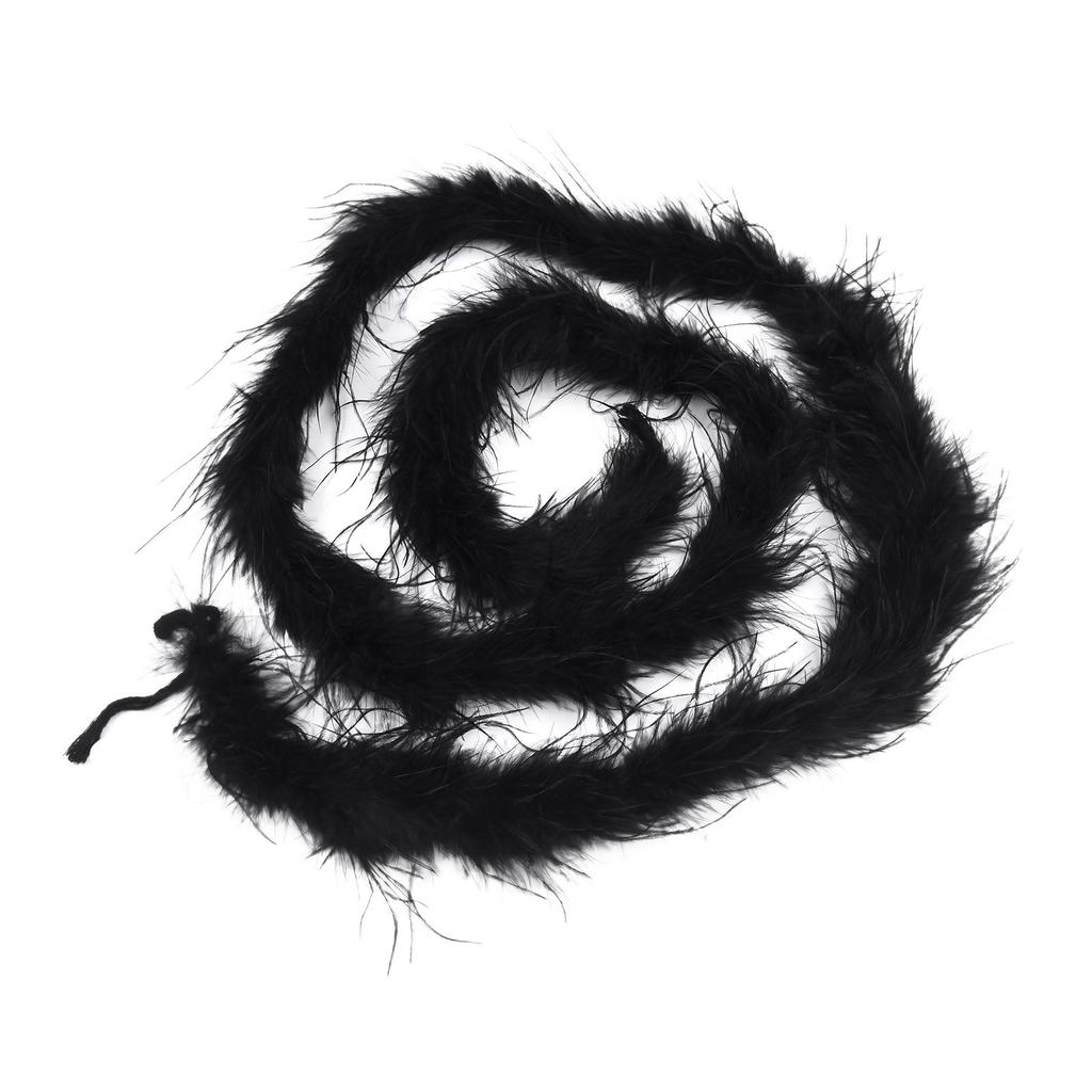 Feather Trim Scarf Add Glamour to Your Outfit with 2M Ostrich Feathers