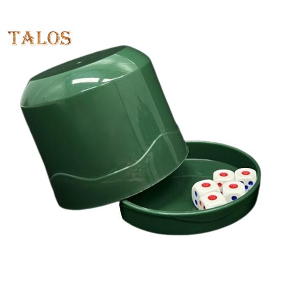 

1 набор игральных костей с подставкой, 5 игральных костей, прочный ручной шейкер, чашка для взрослых, семей, ночных баров, вечеринок, азартных игр, напитков, настольных игр, казино, оборудование темно-зеленого