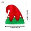 Ball Christmas Hat Green Santa Elf Hat Outdoor Stripe Xmas Cap  Girls