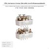 Wall Mounted NoDrill Bathroom Shelf Cream White Storage Basket with Hooks 1pc L