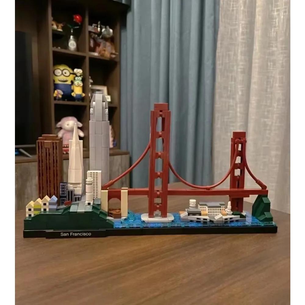 New York London Pairs Dubai Lanmark City Skyline Building Blocks 21052 21044 21028 21034 21032 21027 Construction Bricks Set