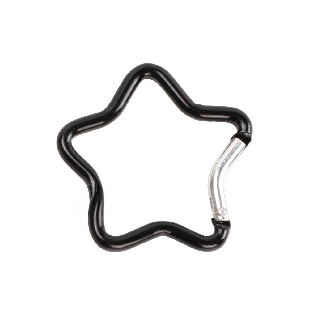 2pcs Aluminum Alloy Hanging Buckles  Five-pointed Star Climbing Buckles  Quick-hanging Keychains  Safety Buckles Backpack Buckles  in Various Colors