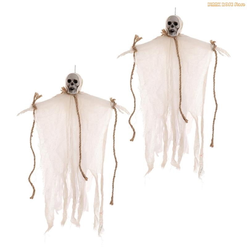 K1AE 2pcs Halloween Skeletons Hanging Decorations Specter Skull Specter Ornament For Party Decorations