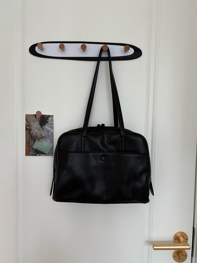

New Pillow Bag Women s Retro Shoulder Bag Office Commuter Handheld Large Capacity Tote Bag чорний