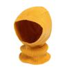 Solid Color Knitted Hooded Cap Woolen Neck Collar Beanies Cap Fashion Balaclava Hat  Outdoor