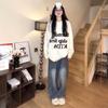 Korean Style Women's Thick Jacquard Knit Pullover Sweater - Soft, Fluffy Round Neck for Winter
