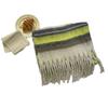 Korean-Style Striped Scarf: Faux Cashmere, Warm, Dual-Purpose Neck Gaiter for Men & Women, Perfect for Autumn/Winter.