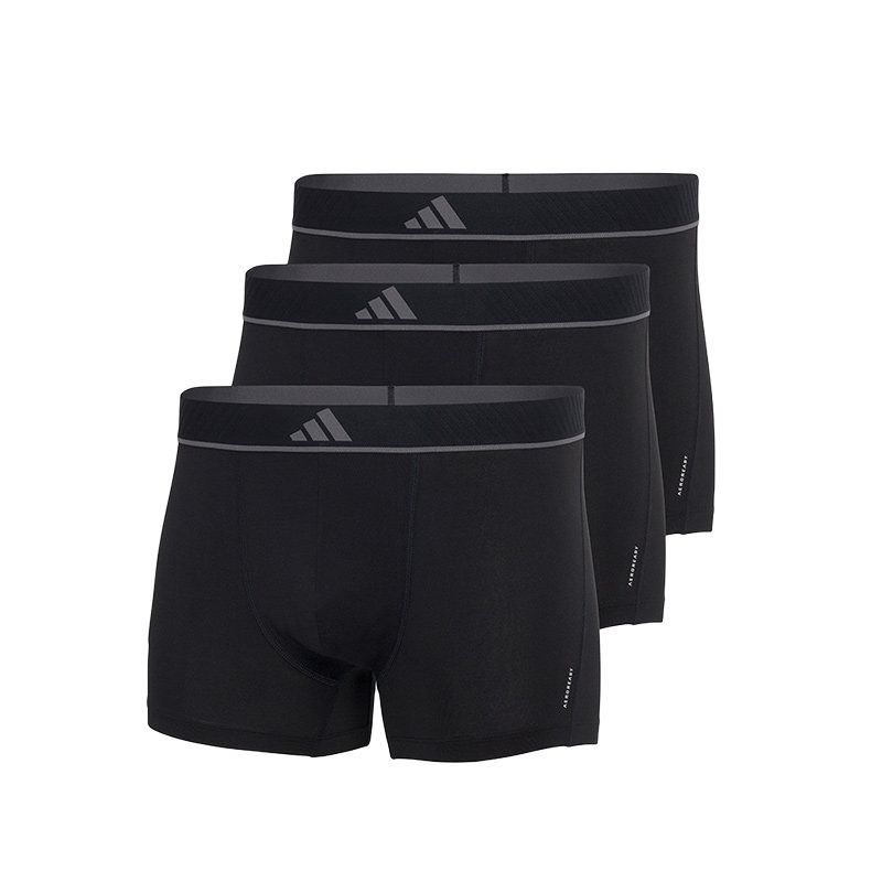 Adidas Sports Breathable Quick-Dry Moisture-Wicking Boxer Briefs 3-Pack Men Underwear Black 4AM014