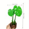 Monstera Coaster Plant Turtle Bamboo Coaster Plant with Magnet 3D Printing Cross-border Explosion