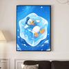 DIY Diamond Painting Donald Duck on Ice Cubes Cross Stitch Kit Mosaic Art Diamond Painting Full Circle Diamond Home Decoration
