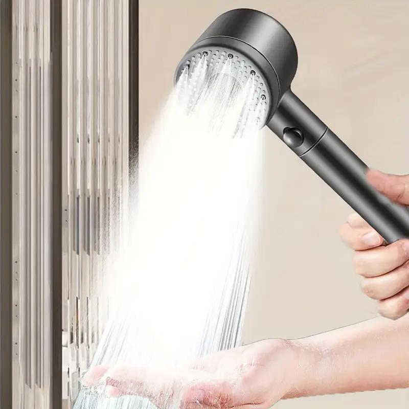 New Hollow Booster Shower Head Filter Shower Head Five-speed Adjustable Home Bathroom Water Heater Shower Drizzle