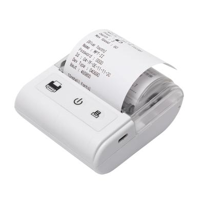 Tragbarer Mini-Thermodrucker für Quittungen, USB- & BT-Verbindung, 2-Zoll 57-mm-Drucker, Hohe Geschwindigkeit, 1 interne Papierrolle, Kompatibel mit iOS, Android, a