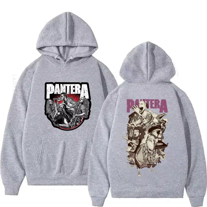 Pantera Heavy Metal Band Thema Herrenbekleidung Y2k Hoodie Kapuzenpullover Kapuzen-Shirt Neue Hoodies und Sweatshirts Herbst & Basics