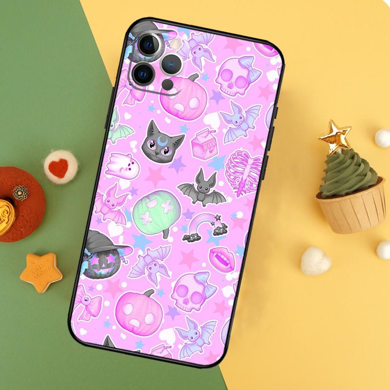 Pastel Goth Witchy Funda For iPhone 11 12 13 14 16 15 Pro Max Mini XS Max X XR SE2 7 8 14 16 15 Plus Phone Case