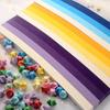 540 STÜCK 1CM x 24CM Glückssterne Papierstreifen Origami Kinder DIY Handarbeiten Machen Wohndekor Geburtstagsgeschenk Hochzeit Faltarbeiten