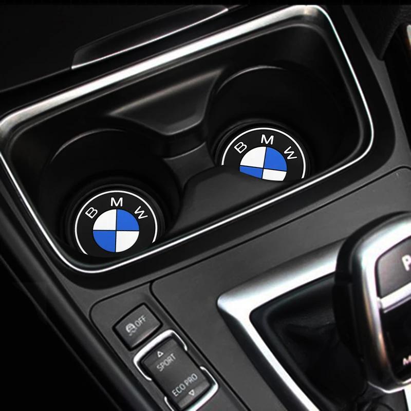 1 Stück Auto Untersetzer Wasserbecher Flaschenhalter Matte Anti-Rutsch-Pad für BMW M E90 E91 E92 E93 M3 E60 E61 F10 F07 M5 E63 E64 Autozubehör