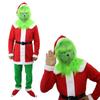 Festliches Wie der Grinch Weihnachten stahl Erwachsenenkostüm Anzug für Feiertags-Cosplay-Spaß
