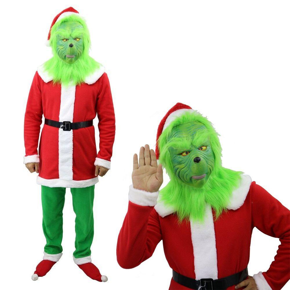 Festive How The Grinch Stole Christmas Adult Costume Suit For Holiday Cosplay Fun