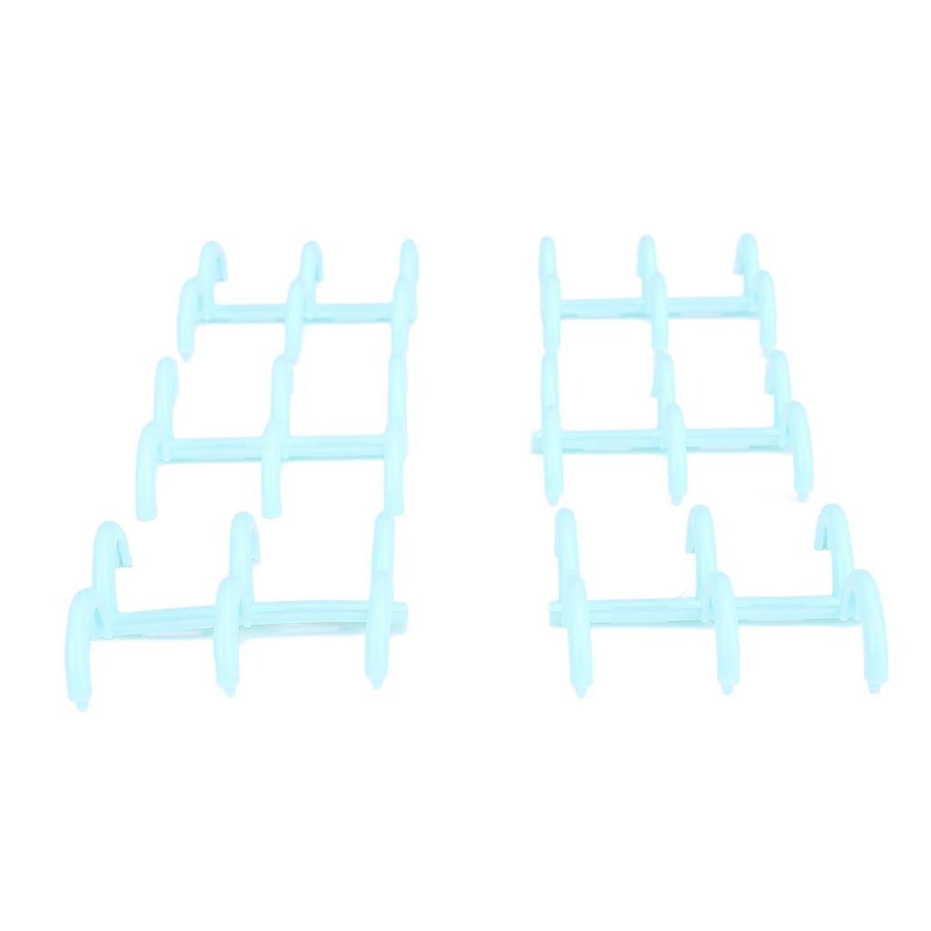 50 Stück Kammbinde-Rücken 16mm 3 Ringe A4 PP Buchbinde-Rücken für Berichte Präsentationen Hellgrün