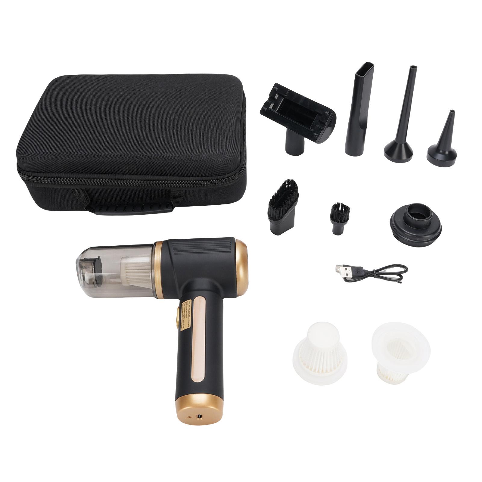 Handheld Car Vacuum Multifunctional High Power Rechargeable Portable Handheld Vacuum for Home Handheld Car Vacuum Cleaner чёрный