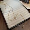 Ins Highlight Pearl Temperament Long Necklace Pendant Sweater Chain Pull Adjustable Fashionable Neck Chain Accessories