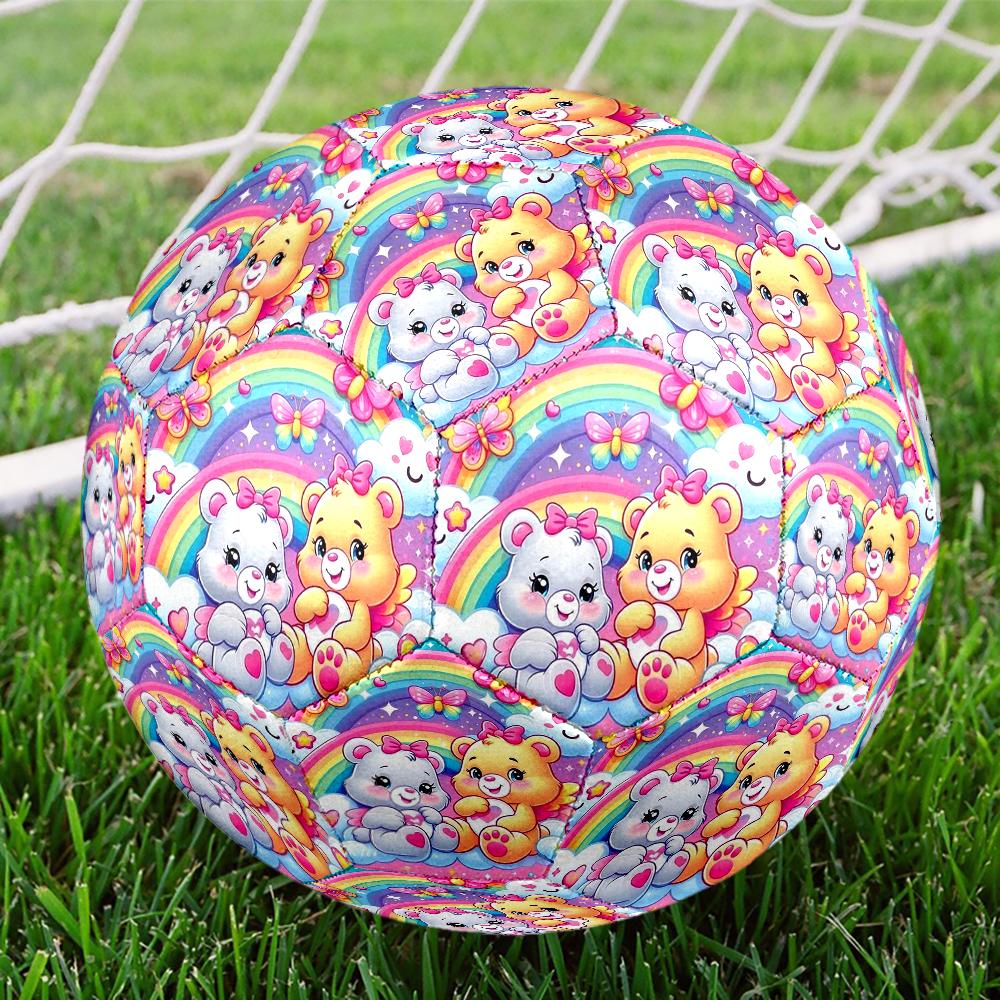 Bear Theme Size 5 Soccer Ball, Suitable for Both Indoor and Outdoor Matches, a Gift Suitable for Everyone.