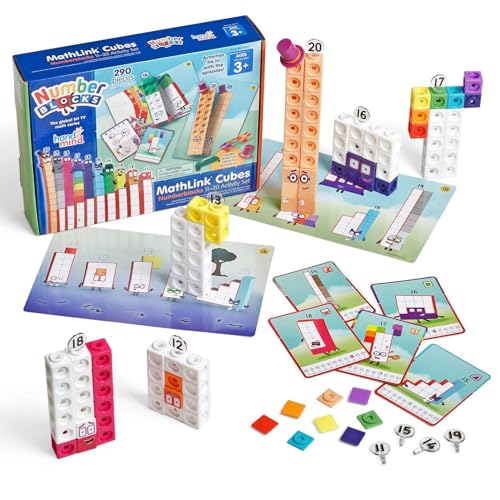 Математические кубики Numberblocks MathLink, 155 кубиков 11-20, набор для занятий, математическая игрушка с японским руководством, 94477-J, оригинал