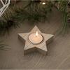 Christmas Tree Candle Holder, Wood Snowflake Centerpiece For Household Table Decor, Xmas Navidad Latest Year Present Idea