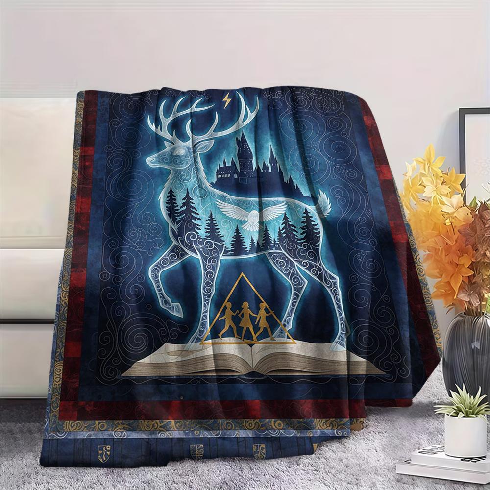 1 Stück Flanelldecke mit Cartoon-Druck, Hohe Qualität, Bequem für alle Jahreszeiten, Heimdekoration, Wärme und Komfort, Perfekt als Weihnachts- oder Geburtstagsgeschenk