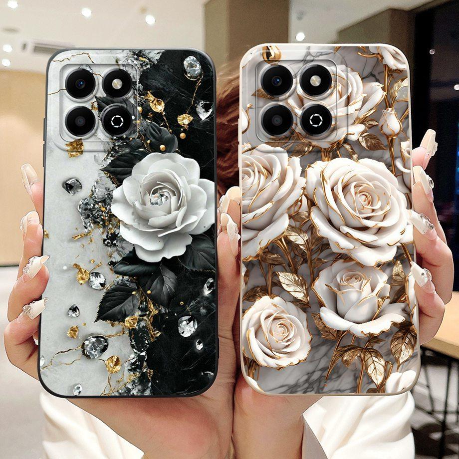 Case For Huawei Honor X6a X6b X6a Plus Phone Case For Honor X6 X6s 4G Soft Silicone Funda Women Fashion Flower Printed Cover