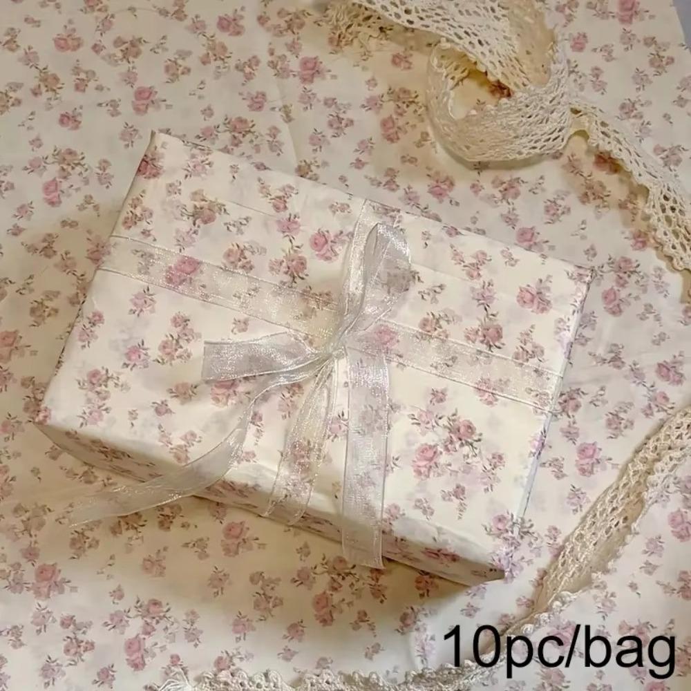 10PCS Bowknot Design Hand-Kneaded Paper Hand-rubbed Cotton Paper Gift Wrapping Paper  Festival Gift