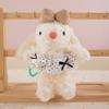 Cute Long-eared Rabbit Plush Pendant Cartoon Alpaca Doll Girl Bag Hanging Ornament Boutique Keychain