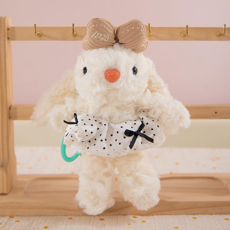 Cute Long-eared Rabbit Plush Pendant Cartoon Alpaca Doll Girl Bag Hanging Ornament Boutique Keychain