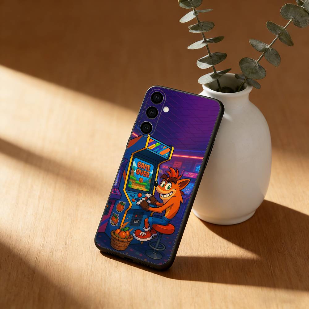 C-CrashS B-Bandicoot Game Phone Case For Samsung Galaxy A91,80,73,72 ,71,53,52,32 ,31,22,21s,20,Soft Black Case