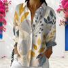 Womens Plus Size Collared Long Sleeve White Button Front Shirt