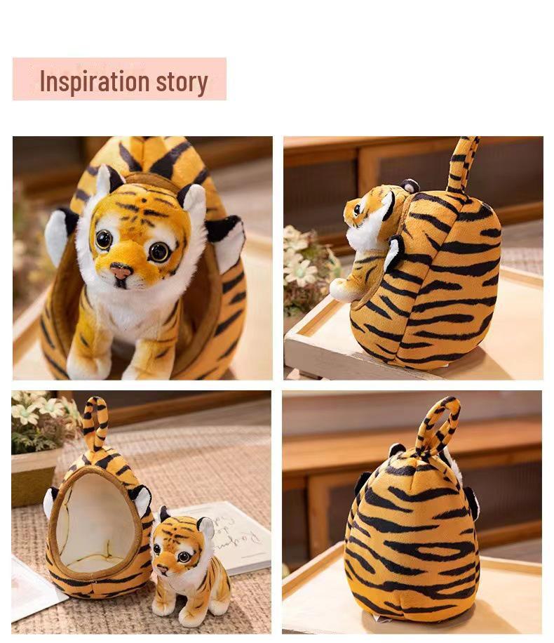Zoo Animal Plush Toys: Tiger, Giraffe, Leopard, & Lion Dolls - Perfect Children's Gift